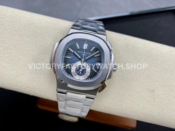 PPF Factory Patek Philippe Nautilus 5980 40.5mm Full Steel Light Blue Dial (6) PPF Factory Patek Philippe Nautilus 5980/1A-014 40.5mm Full Steel Light Blue Dial