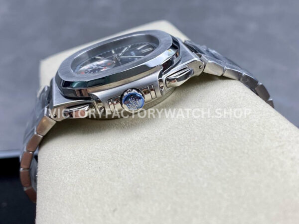 PPF Factory Patek Philippe Nautilus 5980 40.5mm Full Steel Light Blue Dial (9) PPF Factory Patek Philippe Nautilus 5980/1A-014 40.5mm Full Steel Light Blue Dial