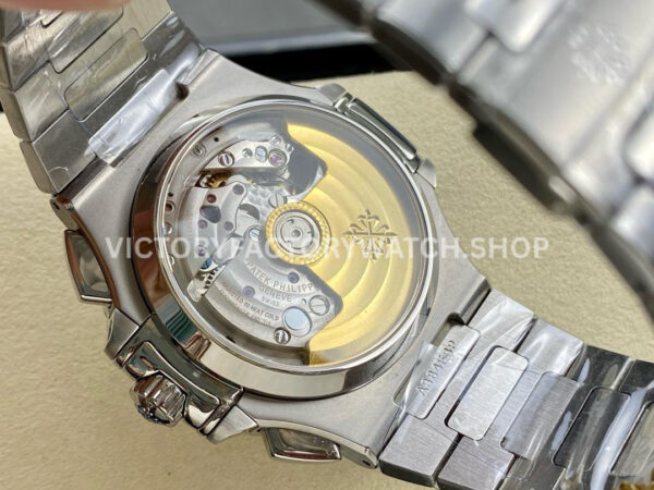 PPF Factory Patek Philippe Nautilus 5980 40.5mm Full Steel White Dial (1) PPF Factory Patek Philippe Nautilus 5980/1A-014 40.5mm Full Steel White Dial