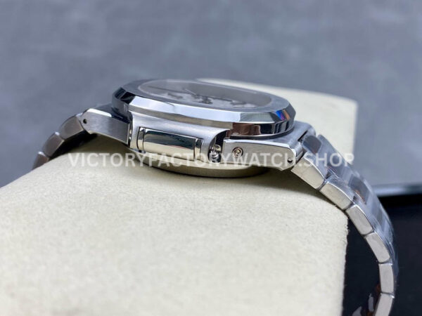 PPF Factory Patek Philippe Nautilus 5980 40.5mm Full Steel White Dial (7) PPF Factory Patek Philippe Nautilus 5980/1A-014 40.5mm Full Steel White Dial