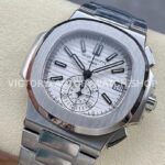 PPF Factory Patek Philippe Nautilus 5980 40.5mm Full Steel White Dial (9) PPF Factory Patek Philippe Nautilus 5980/1A-014 40.5mm Full Steel White Dial