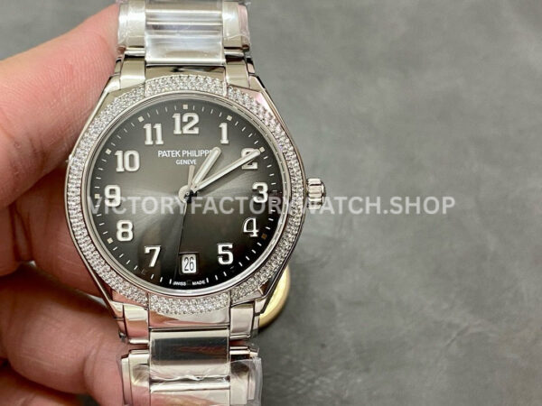PPF Factory Patek Philippe Twenty~4 7300 1200A black Arabic numerals diamond bezel