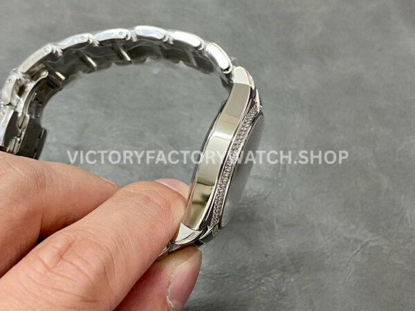 PPF Factory Patek Philippe Twenty~4 7300/1200A-010 36mm Diamond Bezel Arabic Numerals Black Dial