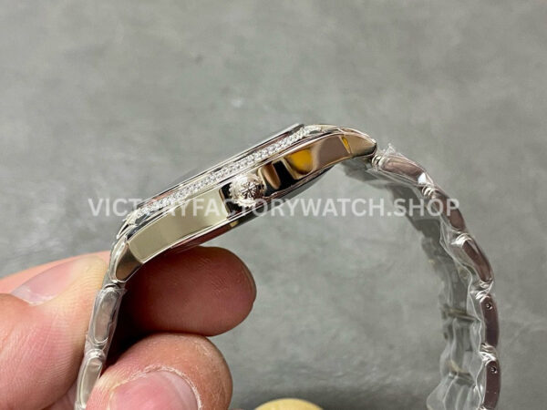 PPF Factory Patek Philippe Twenty~4 7300/1200A-010 36mm Diamond Bezel Arabic Numerals Black Dial