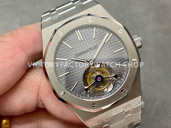 R8 Factory Audemars Piguet Royal Oak Tourbillon 26510PT.OO.1220PT.01 41mm Full Steel Grey Dial