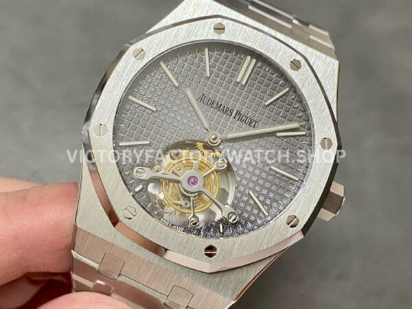 R8 Factory Audemars Piguet Royal Oak Tourbillon 26510PT.OO.1220PT.01 41mm Full Steel Grey Dial