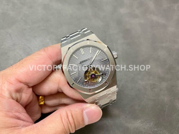 R8 Factory Audemars Piguet Royal Oak Tourbillon 26510PT.OO.1220PT.01 41mm Full Steel Grey Dial