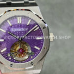 R8 Factory Audemars Piguet Royal Oak Tourbillon 26522ST.OO.1220ST.01 41mm Full Steel Purple Dial ( (3) AP purple dial tourbillon