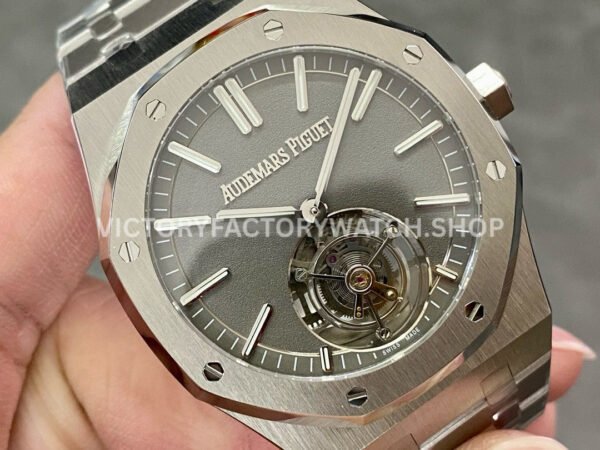 R8 Factory Audemars Piguet Royal Oak Tourbillon 26530TI.OO.1220TI.01 41mm Full Steel Grey Dial