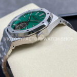 R8 Factory Audemars Piguet Royal Oak Tourbillon 26534TI.OO.1220TI.01 41mm Full Steel Green Dial (7) R8 Factory Audemars Piguet Royal Oak Tourbillon 26534TI.OO.1220TI.01 41mm Full Steel Green Dial