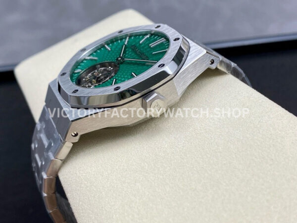 R8 Factory Audemars Piguet Royal Oak Tourbillon 26534TI.OO.1220TI.01 41mm Full Steel Green Dial (7) R8 Factory Audemars Piguet Royal Oak Tourbillon 26534TI.OO.1220TI.01 41mm Full Steel Green Dial