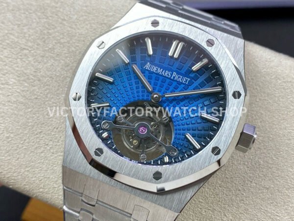 R8 Factory Audemars Piguet Royal Oak Tourbillon 26730TI.OO.1320TI.04 41mm Full Steel Blue Dial