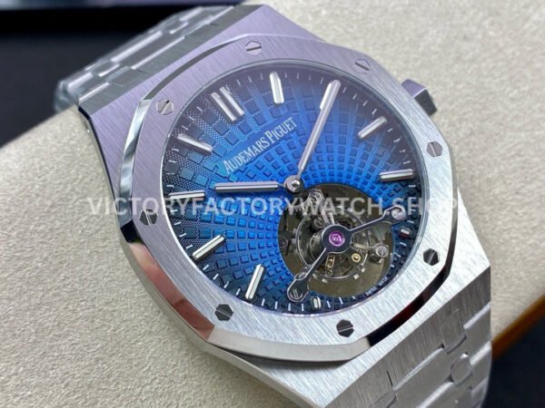 R8 Factory Audemars Piguet Royal Oak Tourbillon 26730TI.OO.1320TI.04 41mm Full Steel Blue Dial