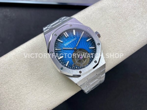 R8 Factory Audemars Piguet Royal Oak Tourbillon 26730TI.OO.1320TI.04 41mm Full Steel Blue Dial