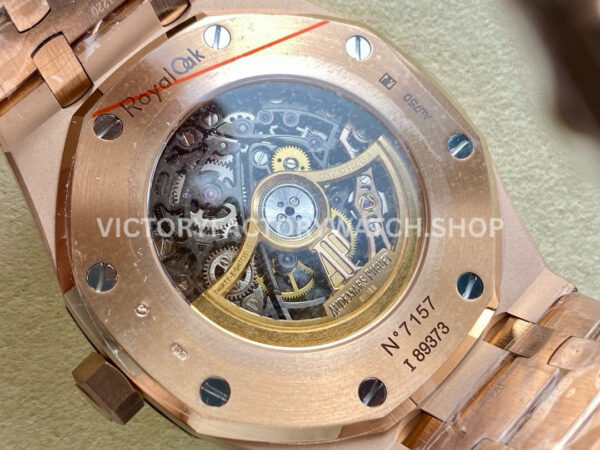 THB Factory Audemars Piguet Royal Oak Double Balance ( THB Factory Audemars Piguet Royal Oak Double Balance Wheel Openworked 15407OR.OO.1220OR.01 41mm Full Rose Gold Skeletonized Dial