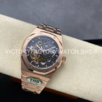THB Factory Audemars Piguet Royal Oak Double Balance (1) THB Factory Audemars Piguet Royal Oak Double Balance Wheel Openworked 15407OR.OO.1220OR.01 41mm Full Rose Gold Skeletonized Dial