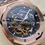 THB Factory Audemars Piguet Royal Oak Double Balance ( (8) THB Factory Audemars Piguet Royal Oak Double Balance Wheel Openworked 15407OR.OO.1220OR.01 41mm Full Rose Gold Skeletonized Dial