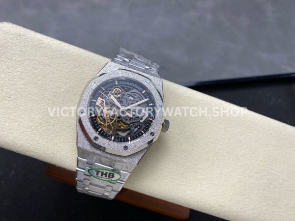 THB Factory Frosted Audemars Piguet Royal Oak 15407BC.GG.1224BC.01 41mm White Gold Skeletonized Dial