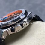 TK Factory Audemars Piguet Royal Oak Offshore Chronograph Volcano 26170ST.OO.D101CR.01 42mm Steel Leather Strap Orange Arabic Numerals Black Dial