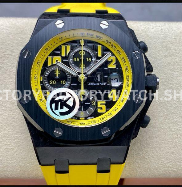 TK Factory Audemars Piguet Royal Oak Offshore (5) AP offshore carbon yellow bezel