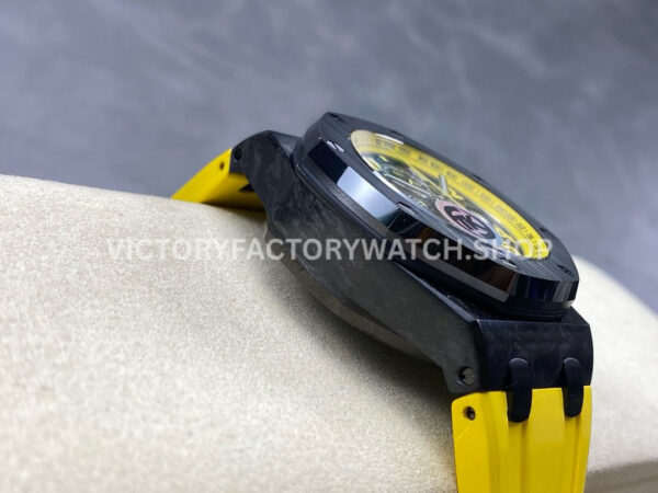 TK Factory Audemars Piguet Royal Oak Offshore (6) TK Factory Audemars Piguet Royal Oak Offshore Chronograph 26176FO.OO.D101CR.02 42mm Carbon Fiber Yellow Rubber Strap Arabic Numerals Black Dial