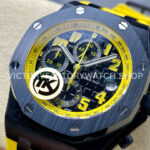 TK Factory Audemars Piguet Royal Oak Offshore (9) TK Factory Audemars Piguet Royal Oak Offshore Chronograph 26176FO.OO.D101CR.02 42mm Carbon Fiber Yellow Rubber Strap Arabic Numerals Black Dial