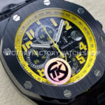 TK Factory Audemars Piguet Royal Oak Offshore Chron (3) TK Factory Audemars Piguet Royal Oak Offshore Chronograph 26176FO.OO.D101CR.02 42mm Carbon Fiber Leather Strap Arabic Numerals Black Dial
