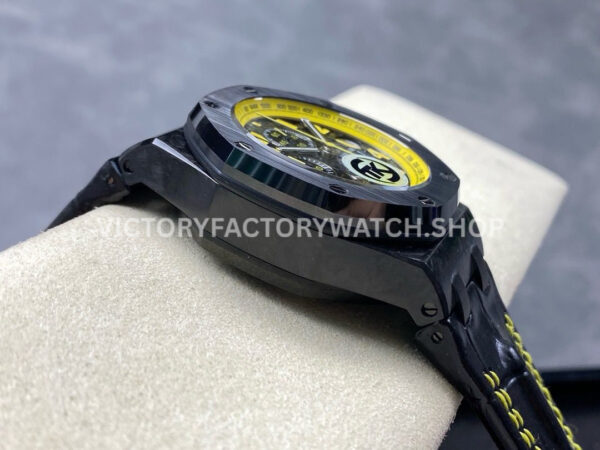 TK Factory Audemars Piguet Royal Oak Offshore Chron TK Factory Audemars Piguet Royal Oak Offshore Chronograph 26176FO.OO.D101CR.02 42mm Carbon Fiber Leather Strap Arabic Numerals Black Dial