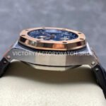 TK Factory Audemars Piguet Royal Oak Offshore Chronograph 26471SR.OO.D101CR.01 42mm Steel Leather Strap Arabic Numerals Blue Dial
