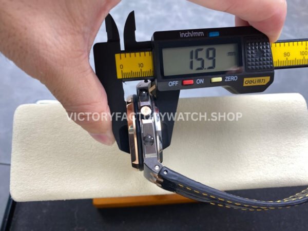 TK Factory Audemars Piguet Royal Oak Offshore Chronograph 26471SR.OO.D101CR.01 42mm Steel Leather Strap Arabic Numerals Blue Dial