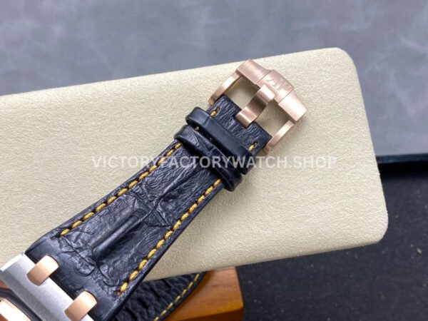 TK Factory Audemars Piguet Royal Oak Offshore Chronograph 26471SR.OO.D101CR.01 42mm Steel Leather Strap Arabic Numerals Blue Dial