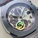 TK Factory Audemars Piguet Royal Oak Offshore Chronogr (5) TK Factory Audemars Piguet Royal Oak Offshore Chronograph 26470ST.OO.A801CR.01 42mm Steel Leather Strap Arabic Numerals Champagne Dial