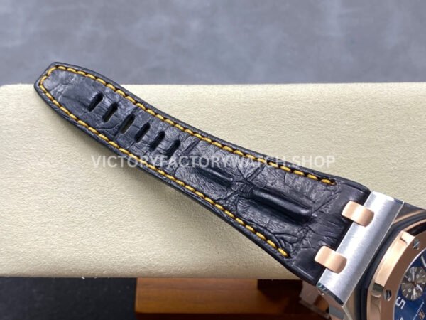 TK Factory Audemars Piguet Royal Oak Offshore Chronograph 26471SR.OO.D101CR.01 42mm Steel Leather Strap Arabic Numerals Blue Dial