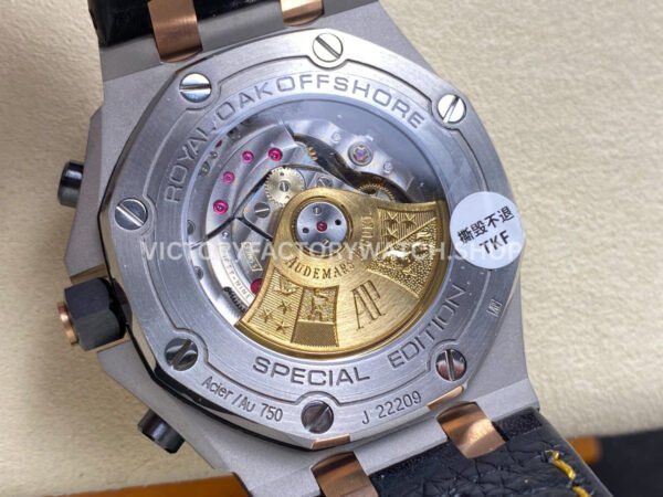 TK Factory Audemars Piguet Royal Oak Offshore Chronograph 26471SR.OO.D101CR.01 42mm Steel Leather Strap Arabic Numerals Blue Dial