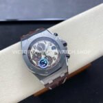 TK Factory Audemars Piguet Royal Oak Offshore Chronogr (7) TK Factory Audemars Piguet Royal Oak Offshore Chronograph 26470ST.OO.A801CR.01 42mm Steel Leather Strap Arabic Numerals Champagne Dial