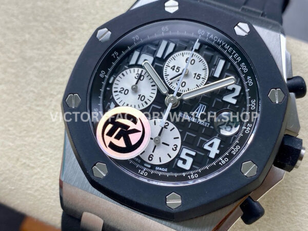 TK Factory Audemars Piguet Royal Oak Offshore Chronograph 25940SK.OO.D002CA.01 42mm Steel Rubber Strap Arabic Numerals Black Dial
