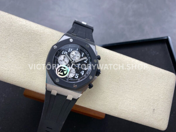 TK Factory Audemars Piguet Royal Oak Offshore Chronograph 25940SK.OO.D002CA.01 42mm Steel Rubber Strap Arabic Numerals Black Dial
