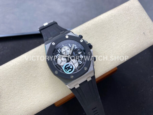 TK Factory Audemars Piguet Royal Oak Offshore Chronograph 25940SK.OO.D002CA.01 42mm Steel Rubber Strap Arabic Numerals Black Dial