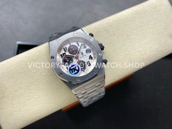 TK Factory Audemars Piguet Royal Oak Offshore Chronograph 26170ST.OO.D101CR.02 44mm Full Steel Arabic Numerals White Dial