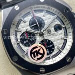 TK Factory Audemars Piguet Royal Oak Offshore Chronograph 26400SO.OO.A002CA.01 44mm Steel Rubber Strap Silver Dial