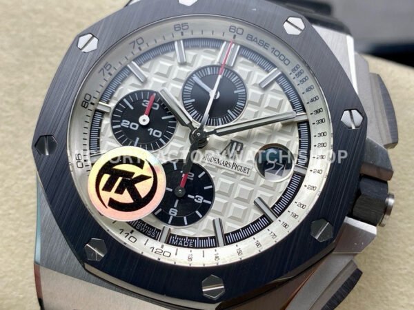 TK Factory Audemars Piguet Royal Oak Offshore Chronograph 26400SO.OO.A002CA.01 44mm Steel Rubber Strap Silver Dial