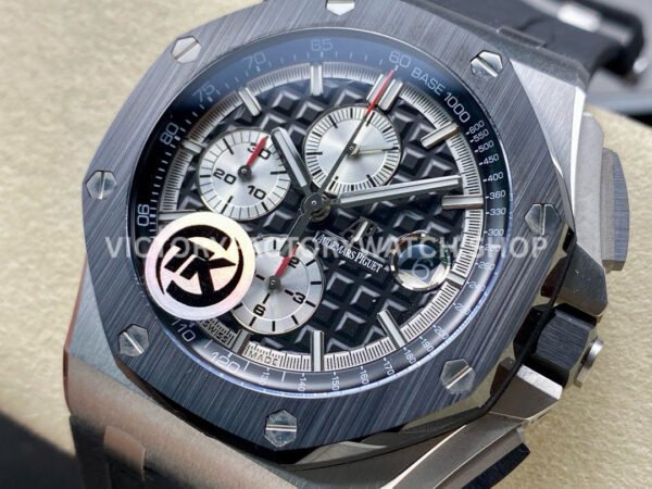 TK Factory Audemars Piguet Royal Oak Offshore Chronograph 26401PO00A018CR01 (5) TK Factory Audemars Piguet Royal Oak Offshore Chronograph 26401PO.00.A018CR.01 44mm Steel Rubber Strap Black Dial