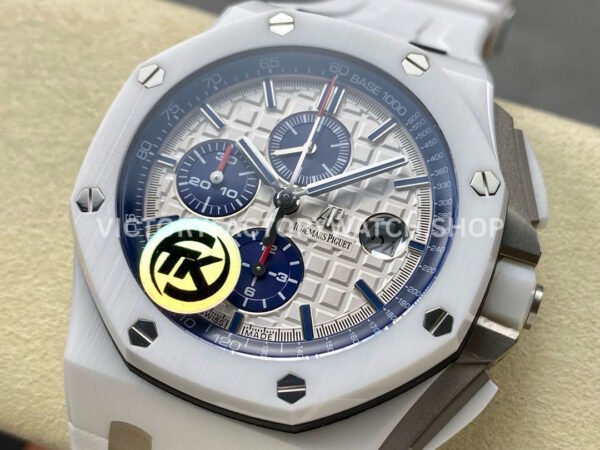 TK Factory Audemars Piguet Royal Oak Offshore Chronograph 26402CB.OO.A010CA.01 44mm Ceramic Rubber Strap White Dial