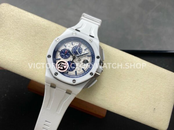 TK Factory Audemars Piguet Royal Oak Offshore Chronograph 26402CB.OO.A010CA.01 44mm Ceramic Rubber Strap White Dial