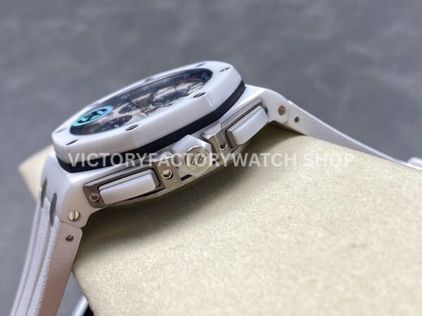 TK Factory Audemars Piguet Royal Oak Offshore Chronograph 26402CB.OO.A010CA.01 44mm Ceramic Rubber Strap White Dial