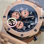 TK Factory Audemars Piguet Royal Oak Offshore Chronograph 26470 (8) TK Factory Audemars Piguet Royal Oak Offshore Chronograph 26470OR.OO.1000OR.03 42mm Full Rose Gold Arabic Numerals Black Dial