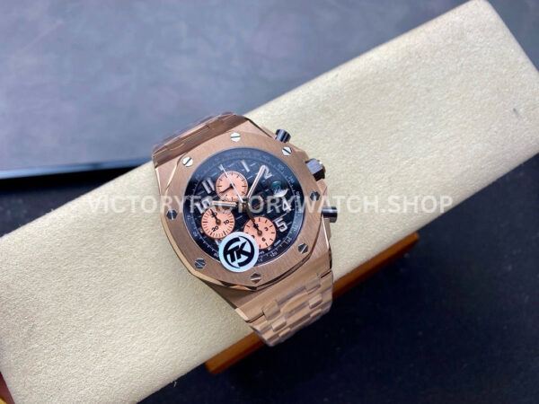 TK Factory Audemars Piguet Royal Oak Offshore Chronograph 26470 (9) TK Factory Audemars Piguet Royal Oak Offshore Chronograph 26470OR.OO.1000OR.03 42mm Full Rose Gold Arabic Numerals Black Dial