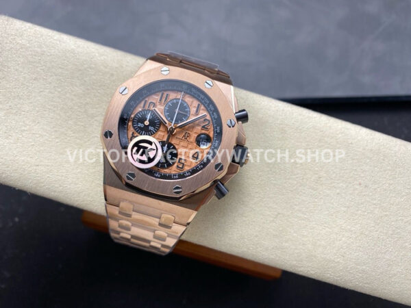 TK Factory Audemars Piguet Royal Oak Offshore Chronograph 26470O (5) TK Factory Audemars Piguet Royal Oak Offshore Chronograph 26470OR.OO.1000OR.01 44mm Full Rose Gold Arabic Numerals Gold Dial