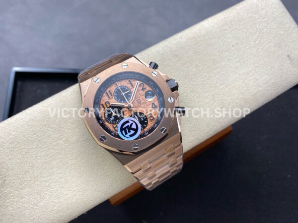 TK Factory Audemars Piguet Royal Oak Offshore Chronograph 26470O (9) TK Factory Audemars Piguet Royal Oak Offshore Chronograph 26470OR.OO.1000OR.01 44mm Full Rose Gold Arabic Numerals Gold Dial