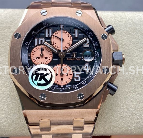 TK Factory Audemars Piguet Royal Oak Offshore Chronograph 26470OR (1) AP offshore rose gold black dial